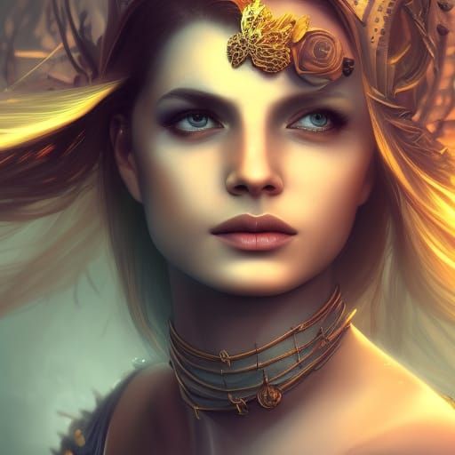 Beautiful woman portrait
