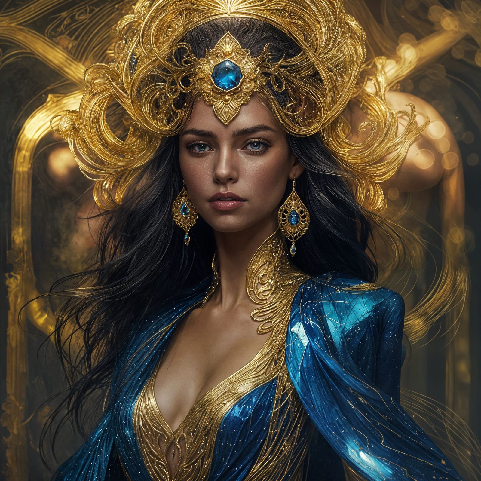 Sapphire and Gold  by @Eggsquizit