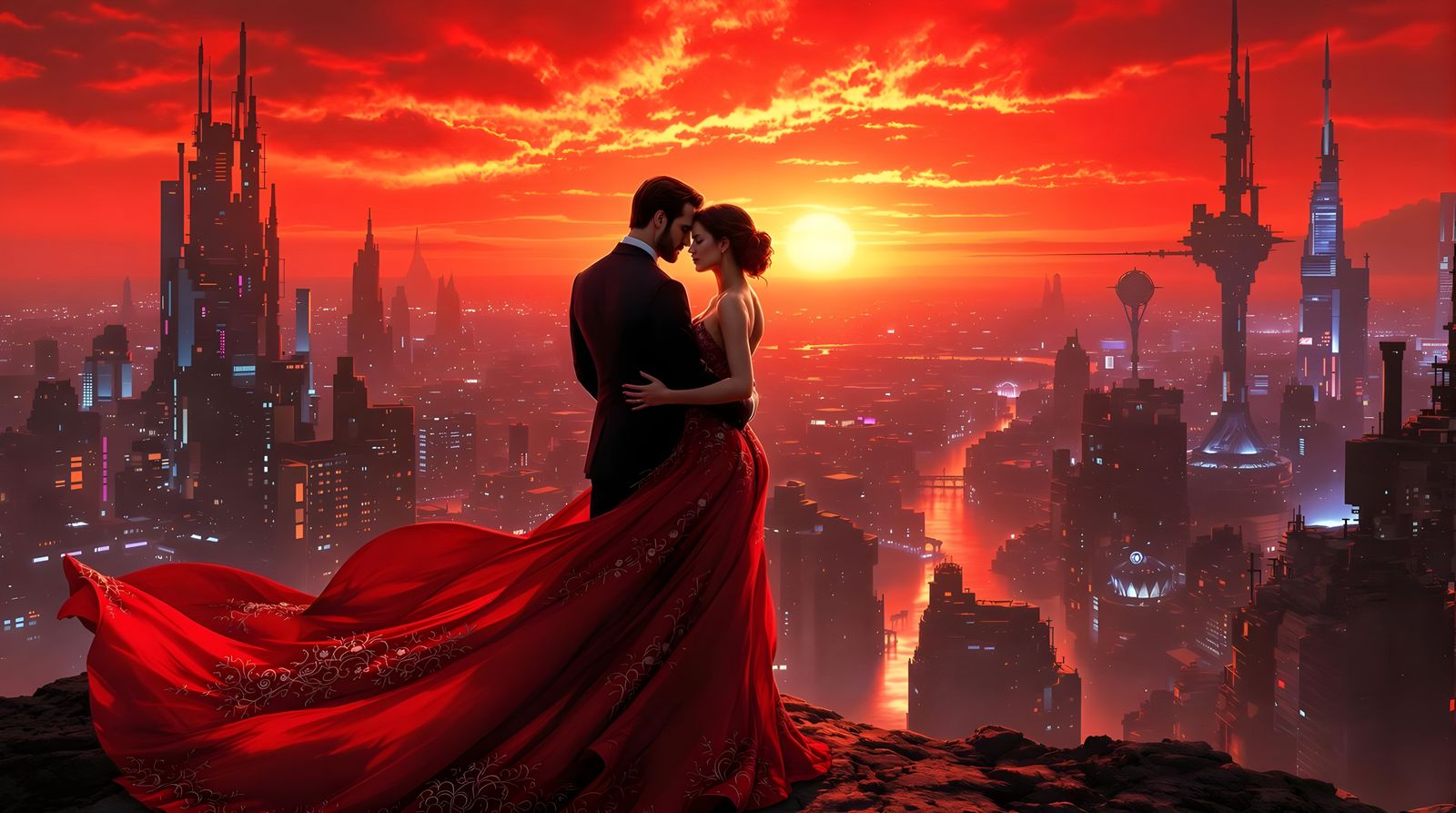 Red Sun  by @GunslingerT