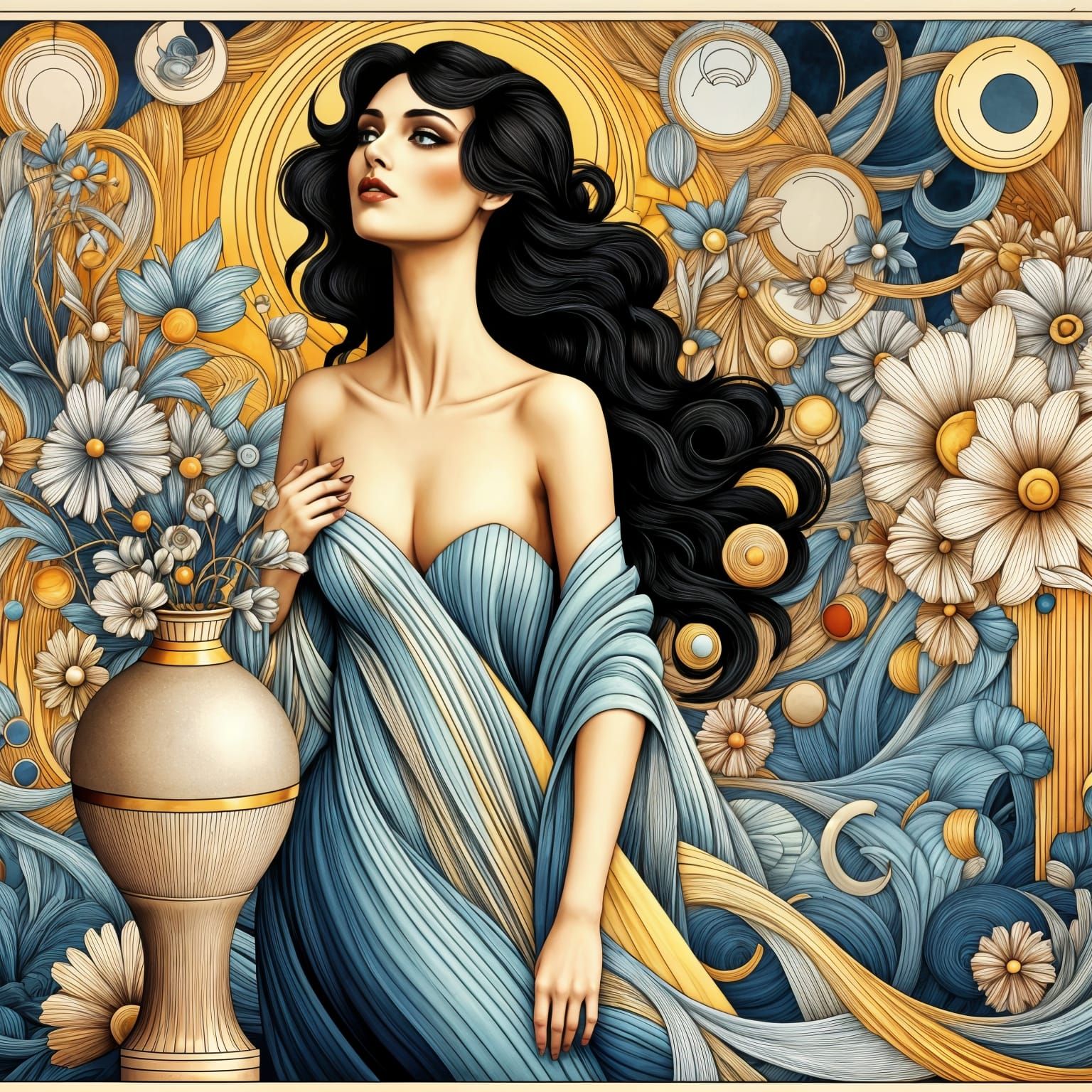 Woman with Flowers (2) 