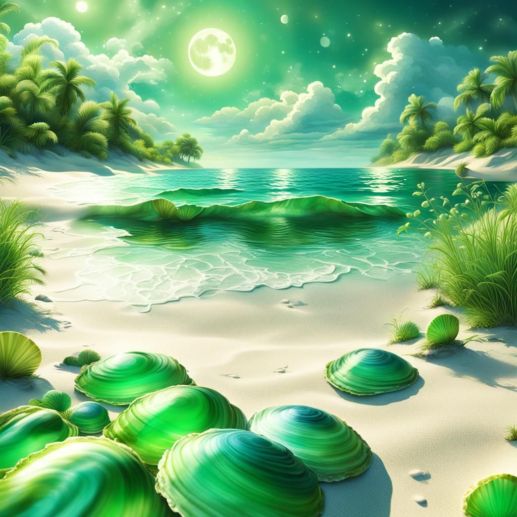 The green beach