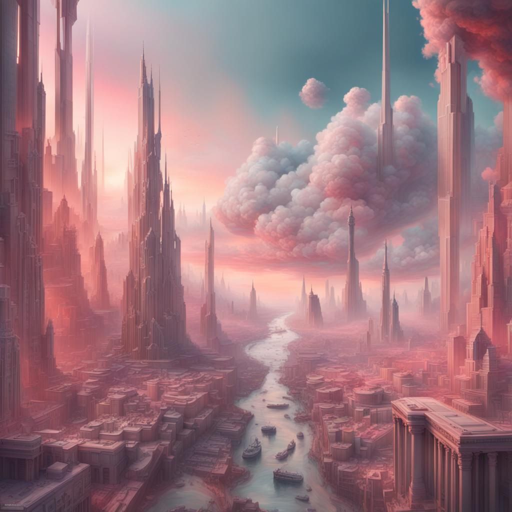 Pastel world AI Generated Artwork NightCafe Creator