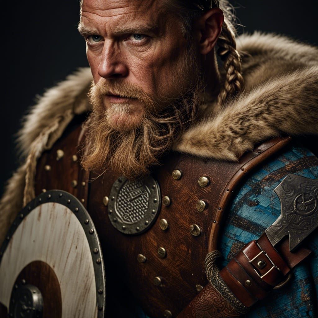 Male portrait. Viking - AI Generated Artwork - NightCafe Creator
