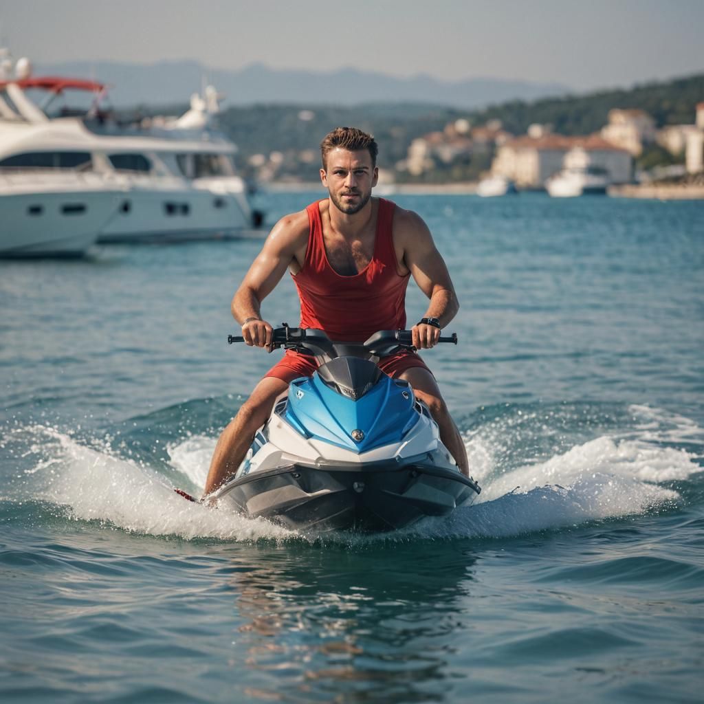 Jet Ski Ride in Crystal Blue Sea