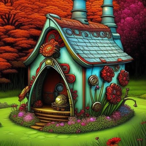 Cute Blue House 2