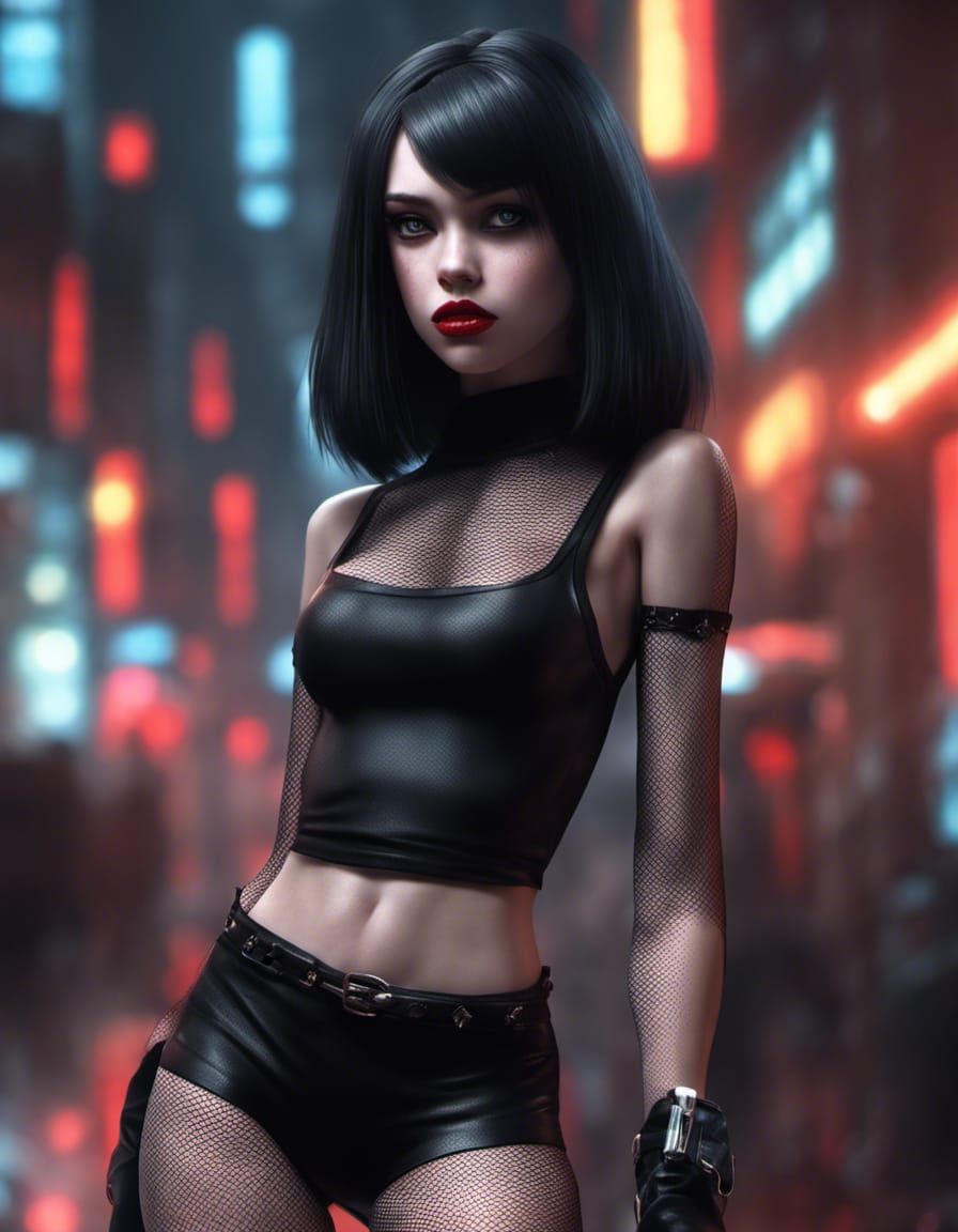 Goth Girl Ai Generated Artwork Nightcafe Creator