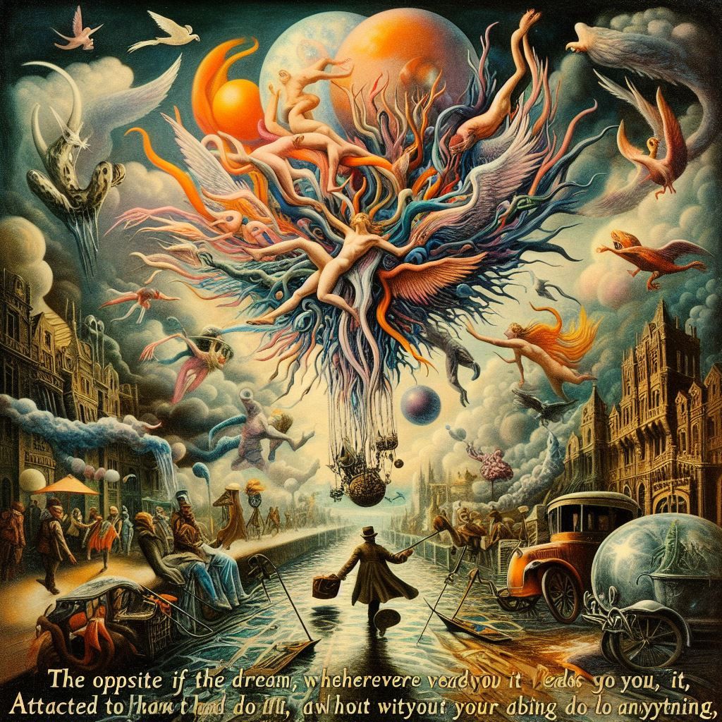 Citation de Henri Michaux Le contraire du rêve qui, n'importe où il vous mène, vous y mène attaché et sans que vous puis...