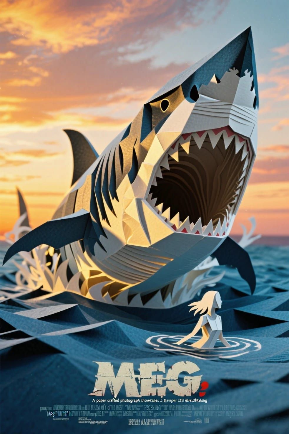 3D Paper craft of the Meg