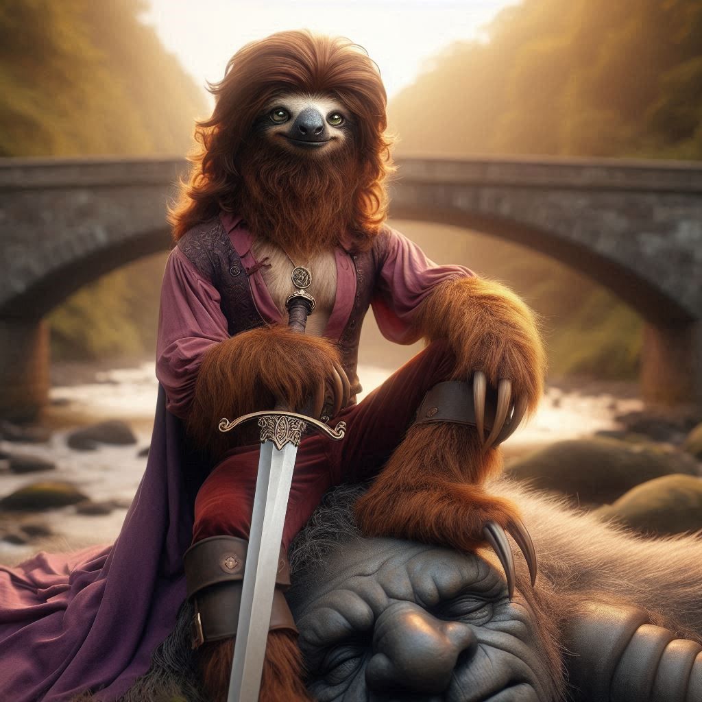 Slothmeric Sawbridge, famous troll hunter, from “Harry Potter”