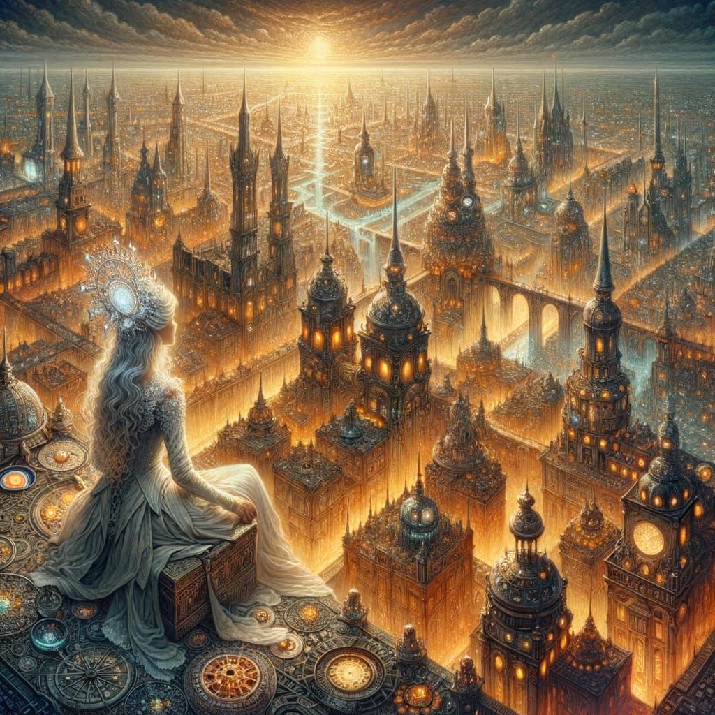 Golden city   by @Prcek