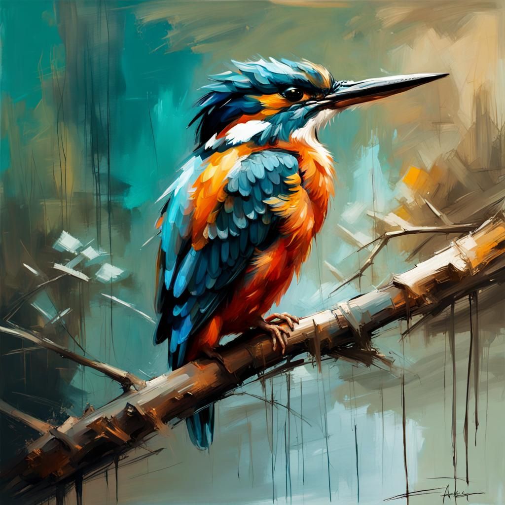 a kingfisher  by @Ramzey