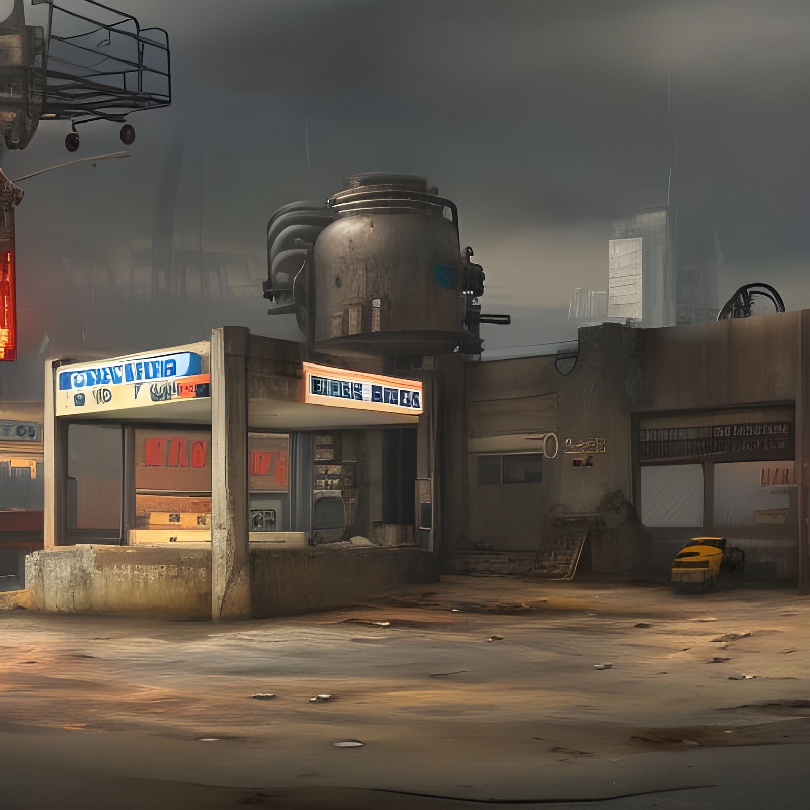 Post Apocalyptic Gas Station