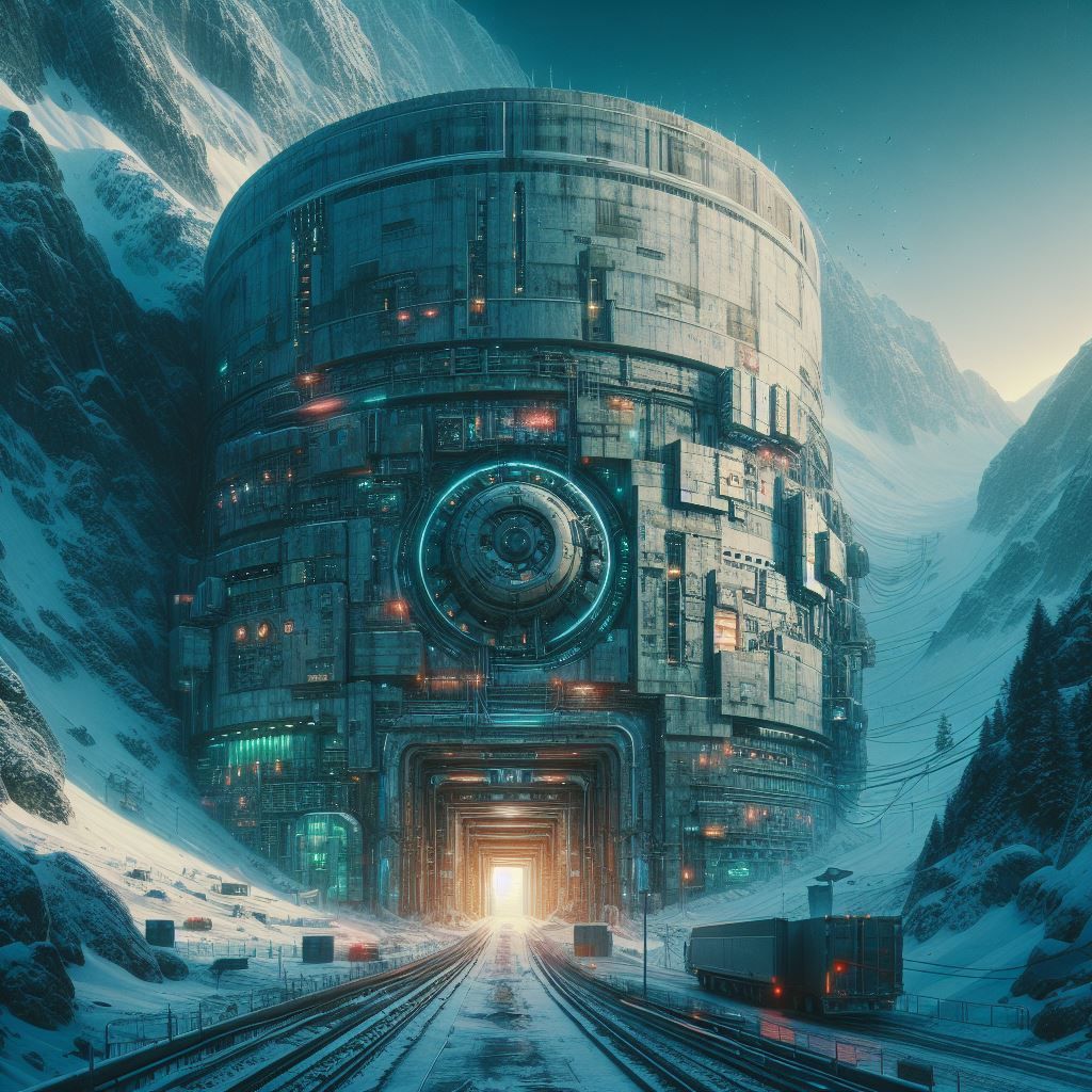 Cyberpunk mountain bunker 85-88