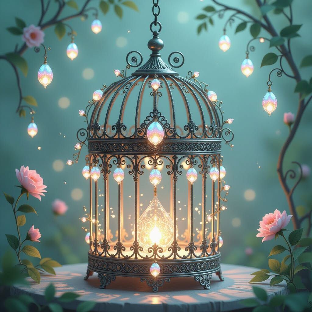 A magical birdcage  by @GRETAAAA