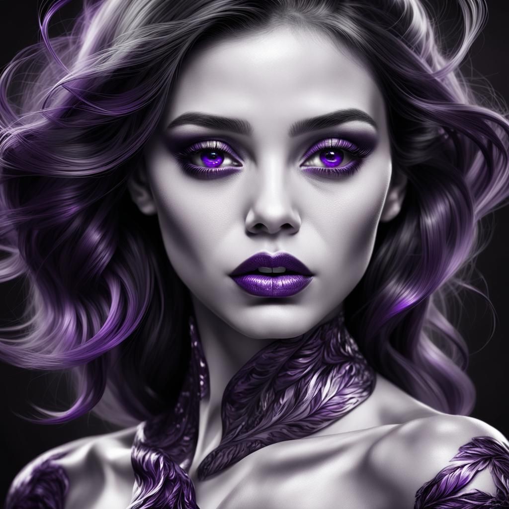 Portrait in Purple