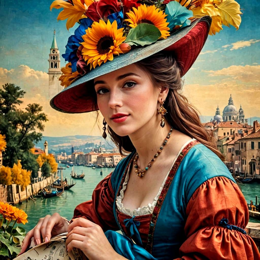 Portraiture Meets Landscape in Vibrant Cyberpunk Colors