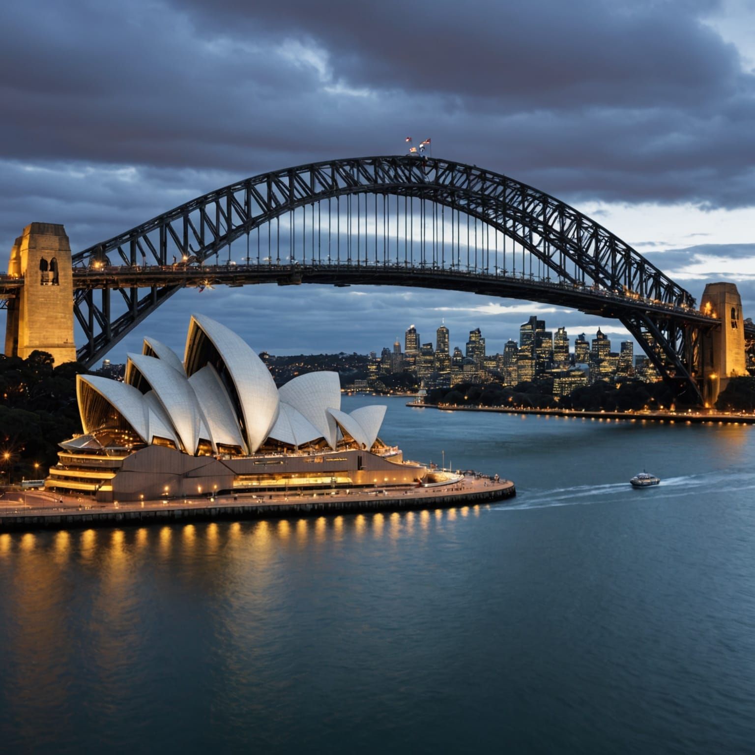 Sydney Harbour Bridge and Opera House 