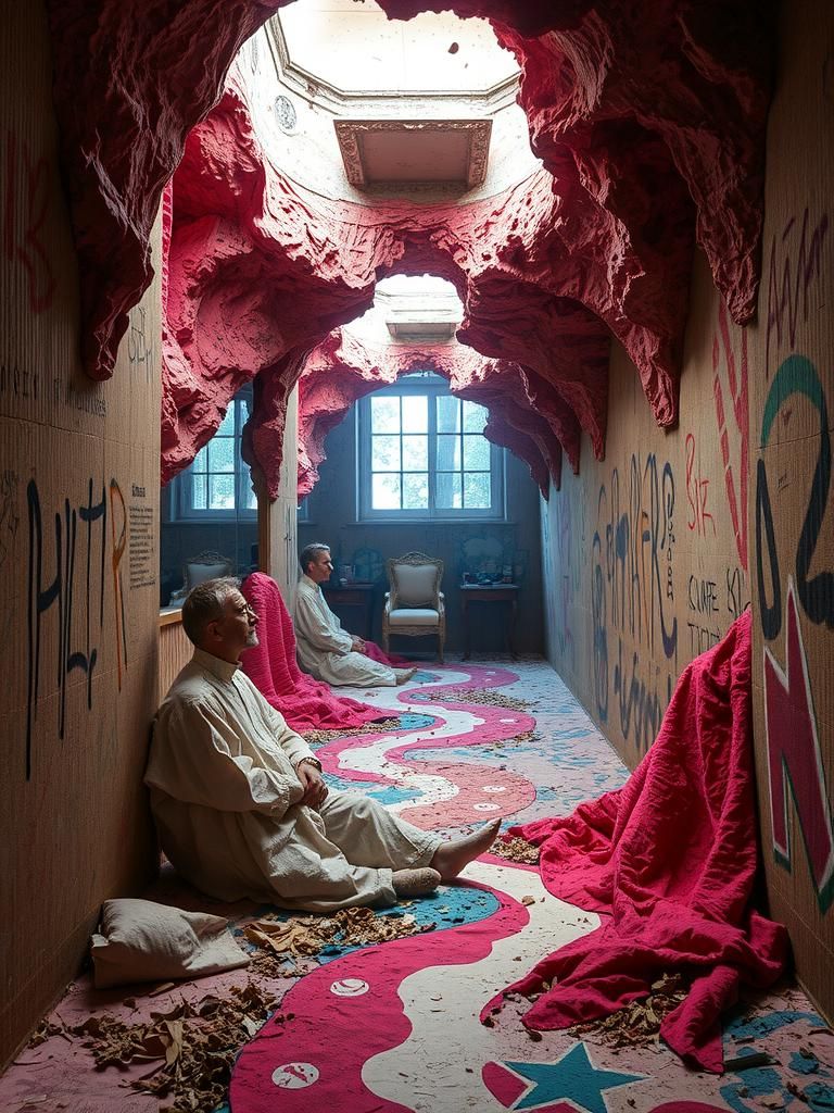 Surreal Graffiti in Pataphysical Dada Style