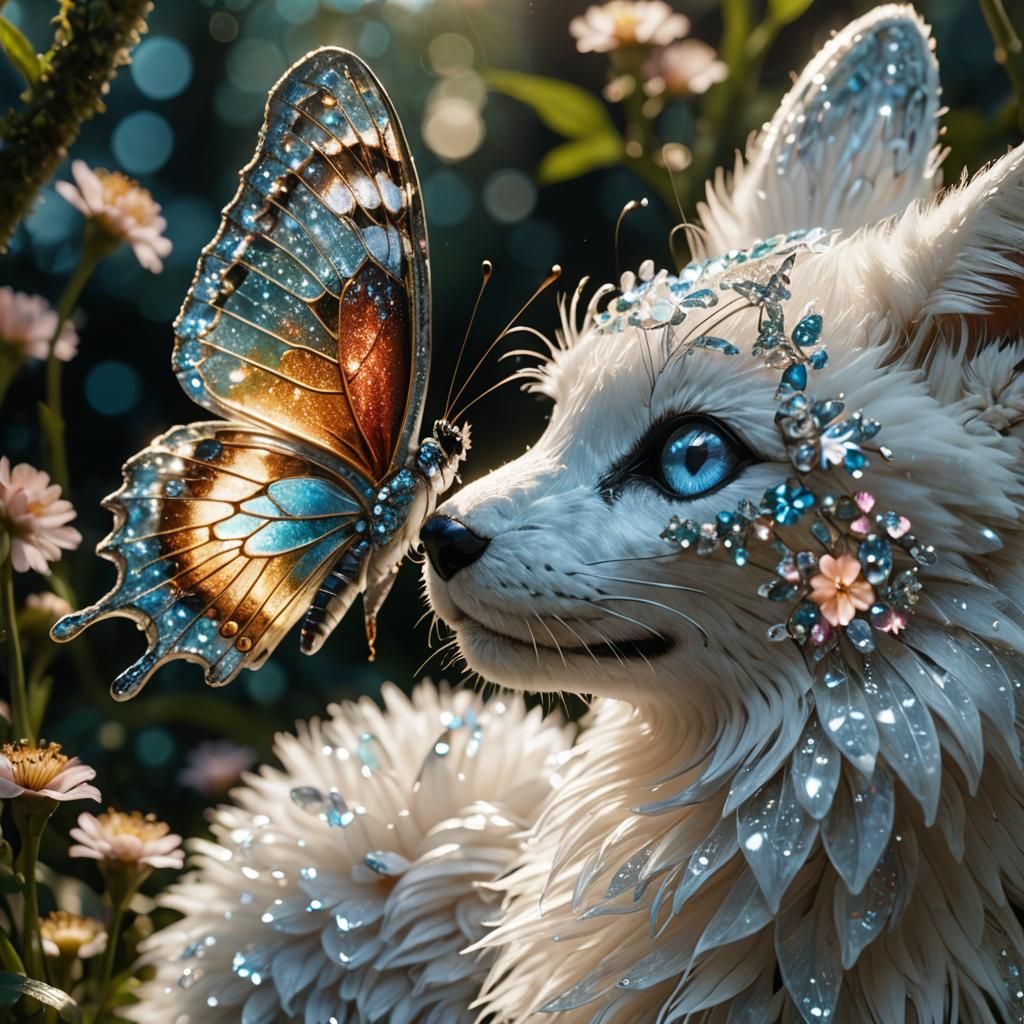Butterfly Fox  by @DragonIdk