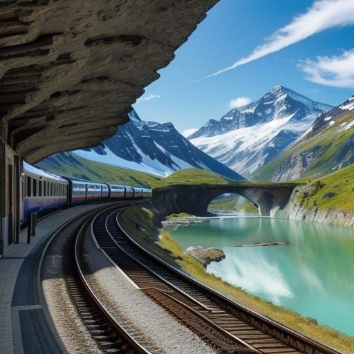 🚄🏔️🛤️🌞🎋🗾