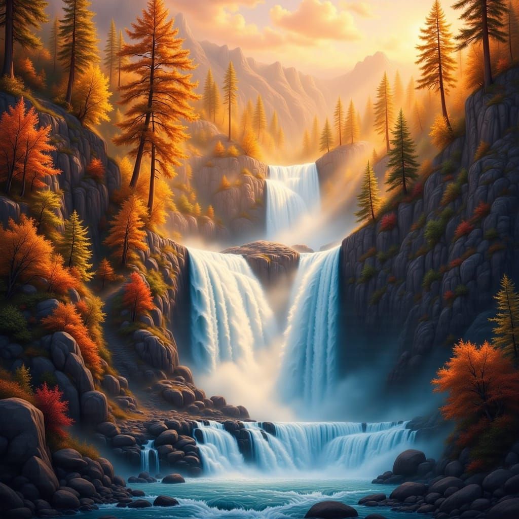 River Carving Through Coppery Canyon