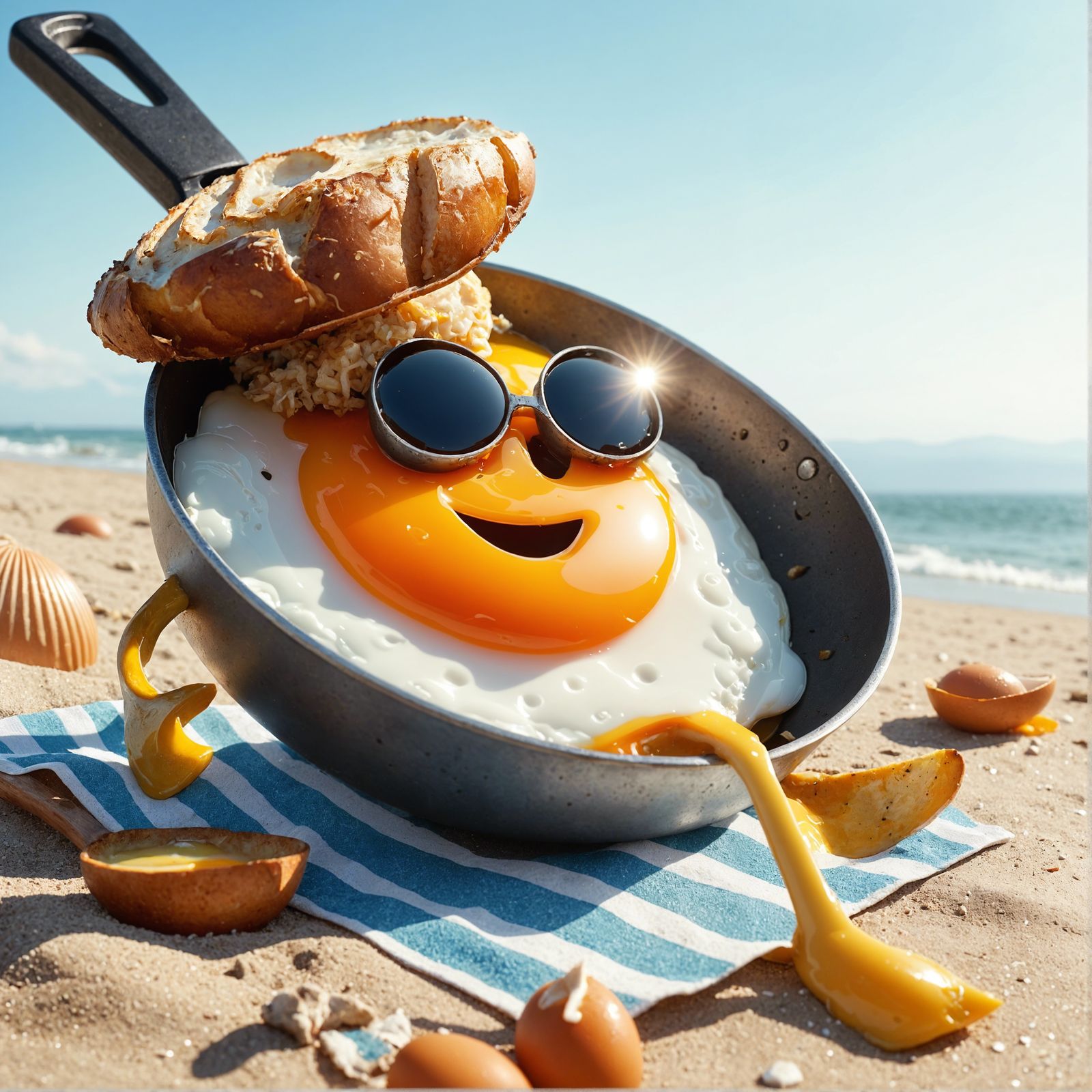 Frying Pan Gets a Tan