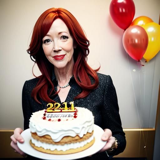 Diane Morgan celebrating her birthday   by @Neelix