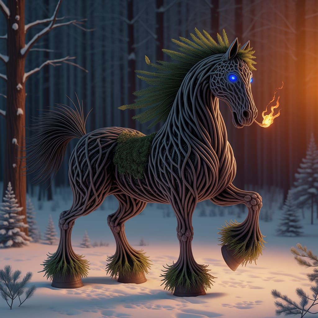 Forest Horse  by @Spikewriter