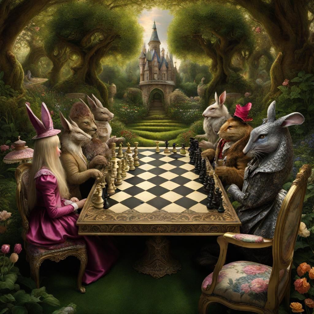 Alice In Wonderland Fantasy Chess - AI Generated Artwork - NightCafe ...