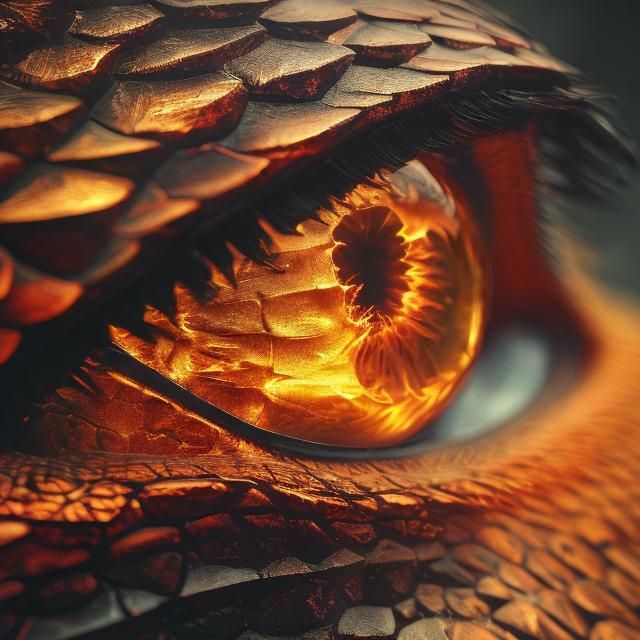 <lora:MJ6 Eyes AR181:1.0> Dragon's Gaze: Flames flickering within the iris of a dragon's eye, burning with the intensity of a thousand suns...