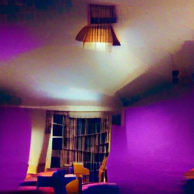 the living room, the constant blaring of the ventilation, th...
