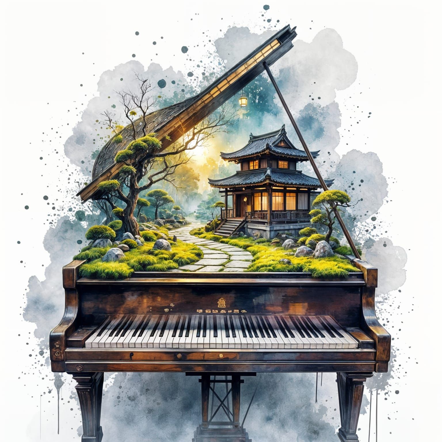 acked antique piano: ...  by @Barabashka