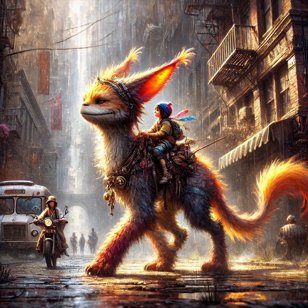 adorable fairy-tale fantasy creature portrait..