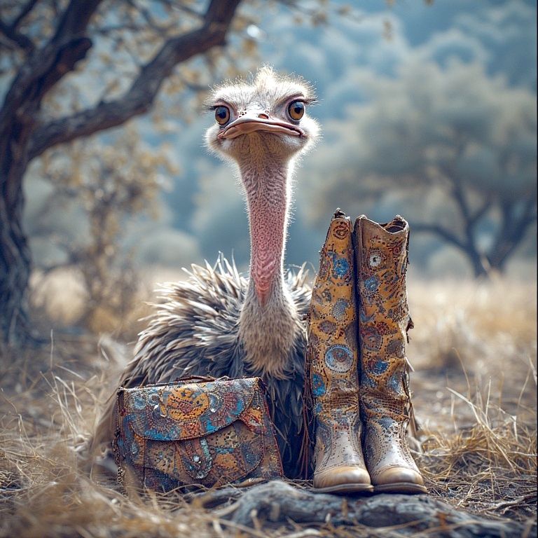 Ostrich fashion