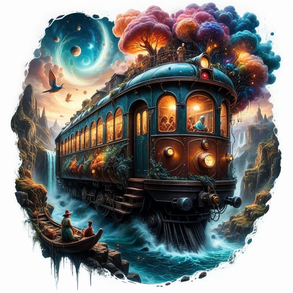 Starlight Train Through Dream Skies 🚂✨