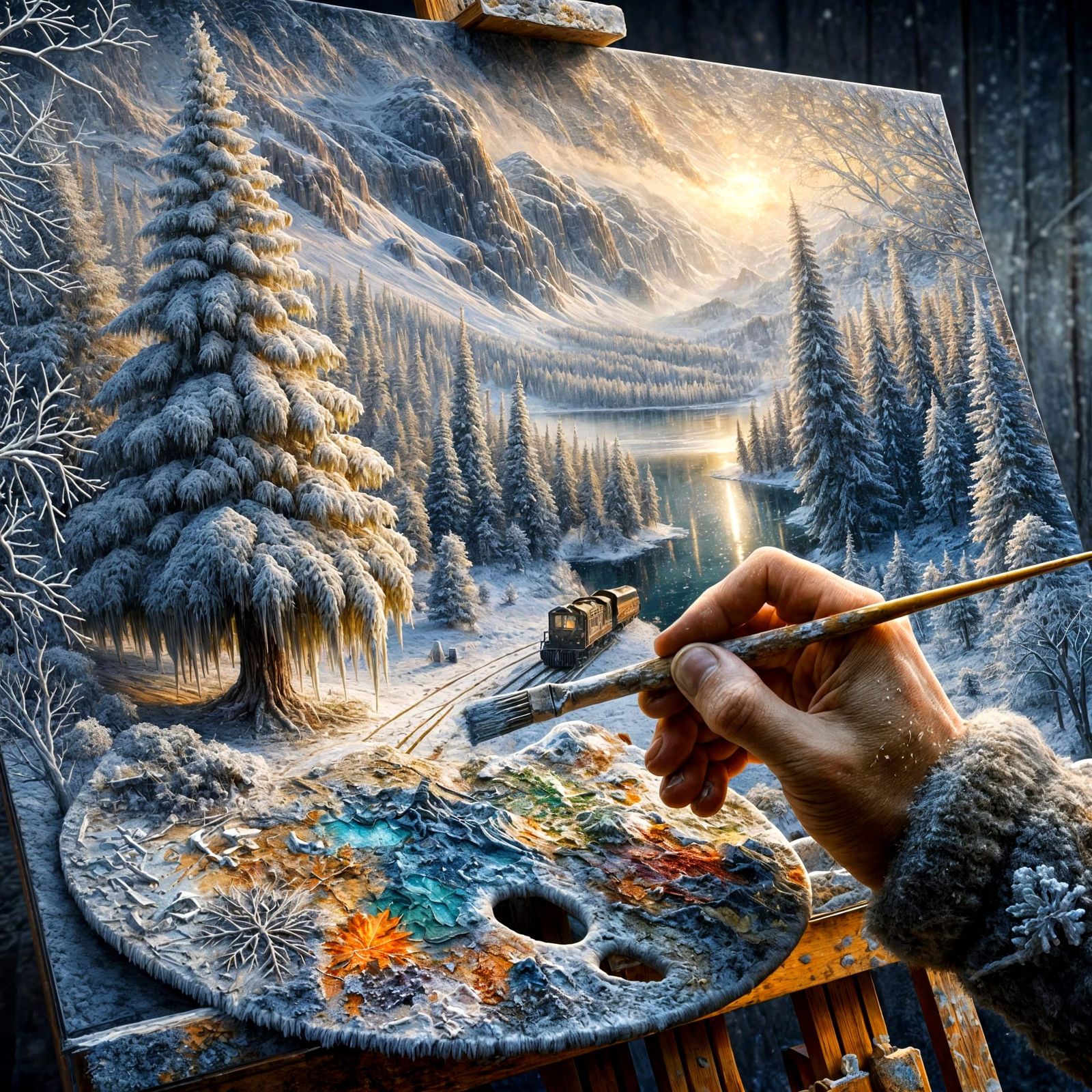 Rendering A Winter Wonderland  by @George Stanley