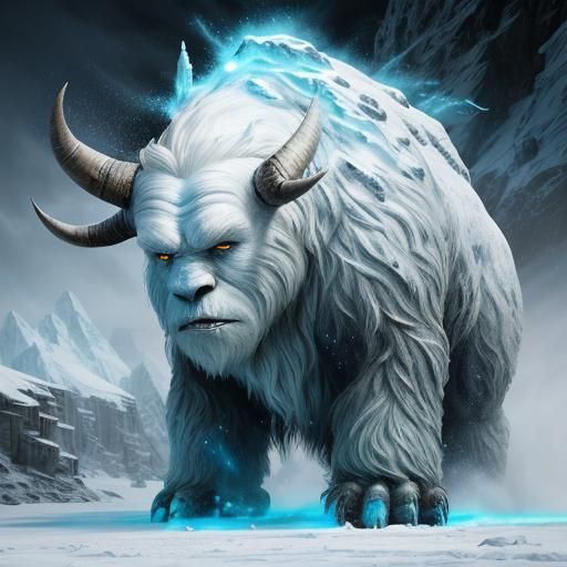 Frost Beast - AI Generated Artwork - NightCafe Creator