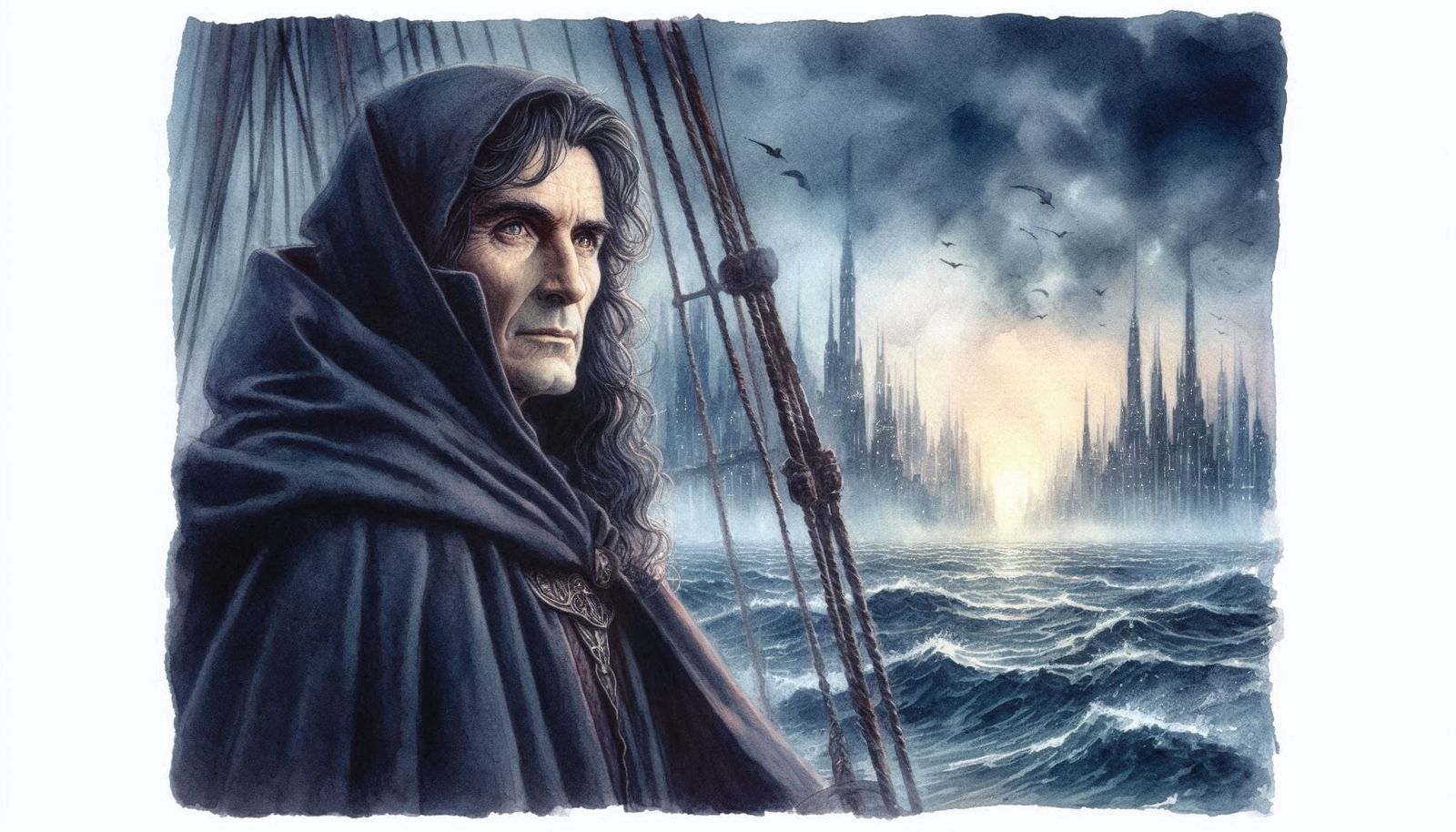 Amandil (father of Elendil) leaves Númenor to sail west and seek help from Manwë