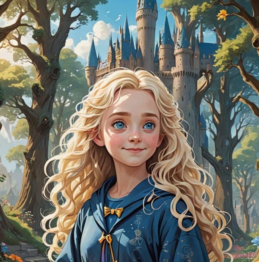 Lovely Luna Lovegood - AI Generated Artwork - NightCafe Creator