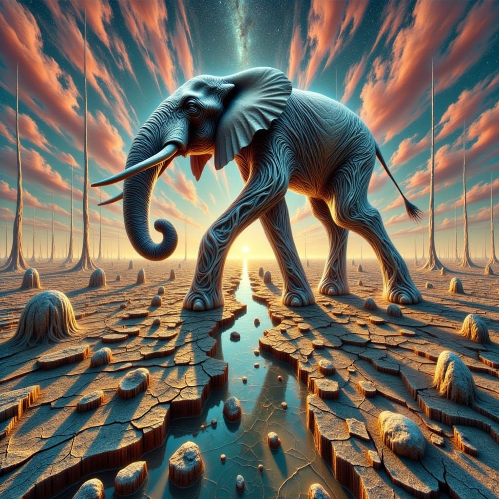 <lora:-Slender World-:1.0> an elephant