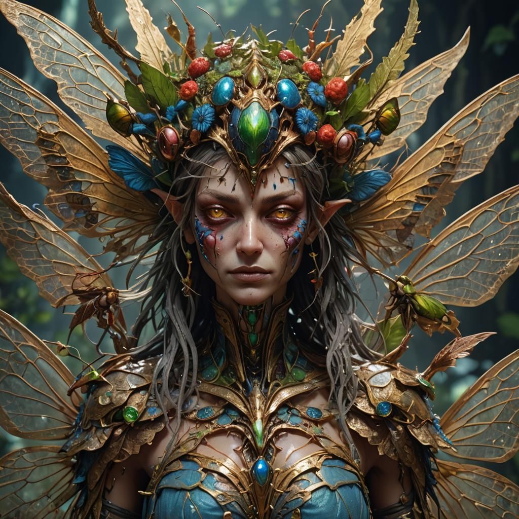 Insectoid Fairy - AI Generated Artwork - NightCafe Creator