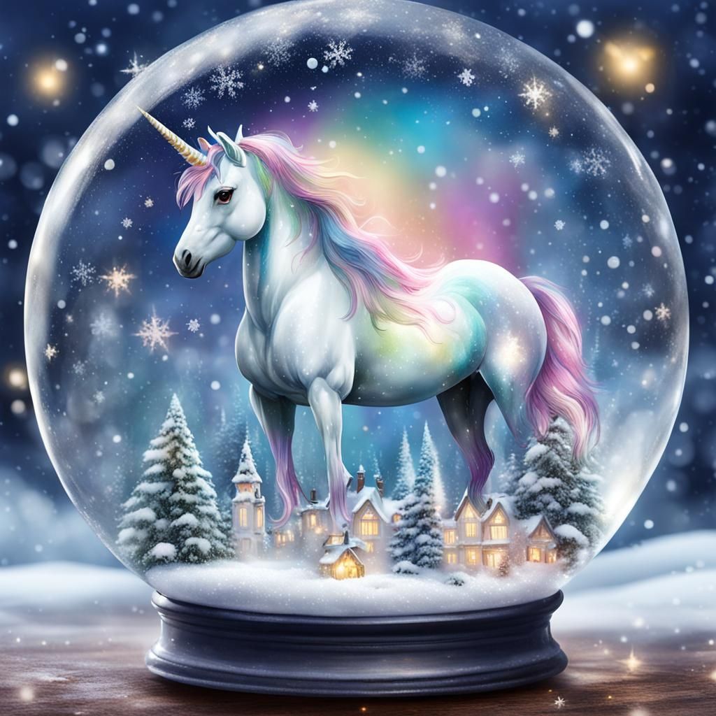 Unicorn Snow Globe