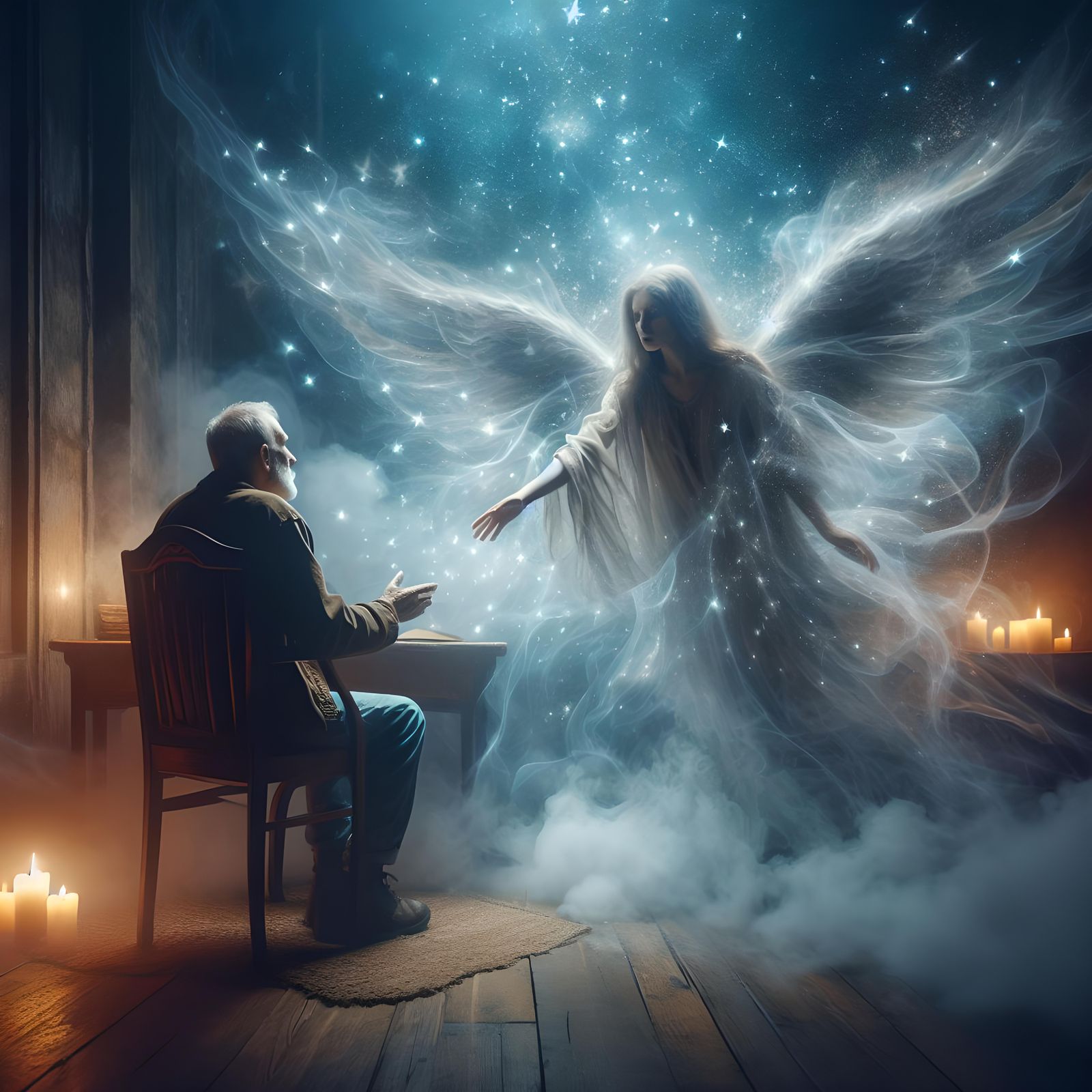 The old man and the angel