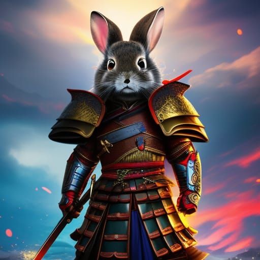 Bunny Samurai - AI Generated Artwork - NightCafe Creator