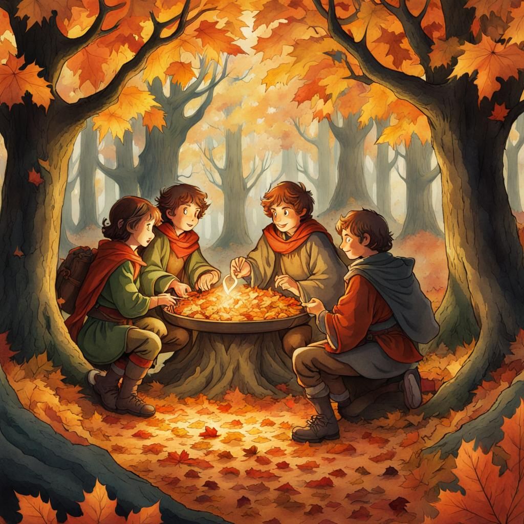 hobbits festivity - AI Generated Artwork - NightCafe Creator