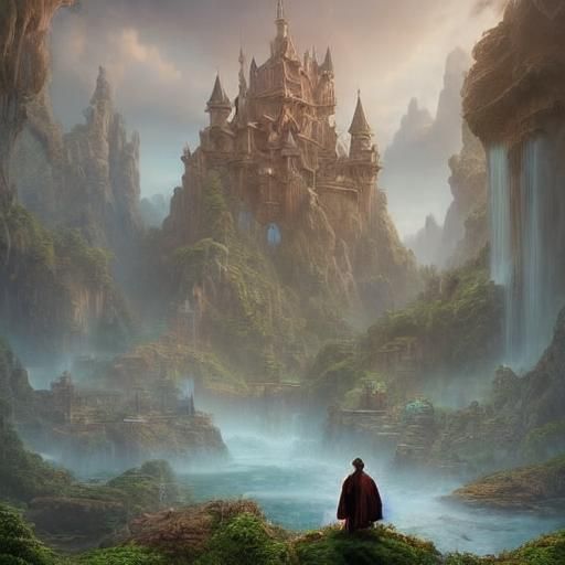 <lora:Landscapes:1.0> Huge landscape with a castle