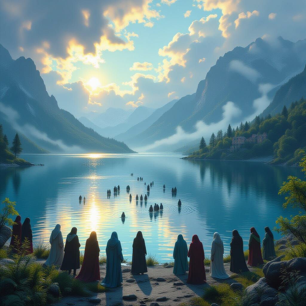 Lost Souls Searching by a Mystical Lake