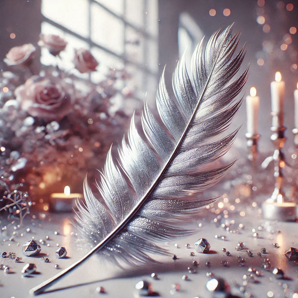 The silver feather