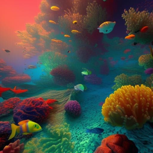 coral reef under the sea