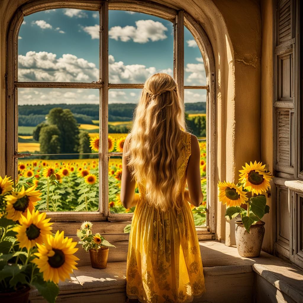 Summer Sunflowers in France   by @LadyMisty